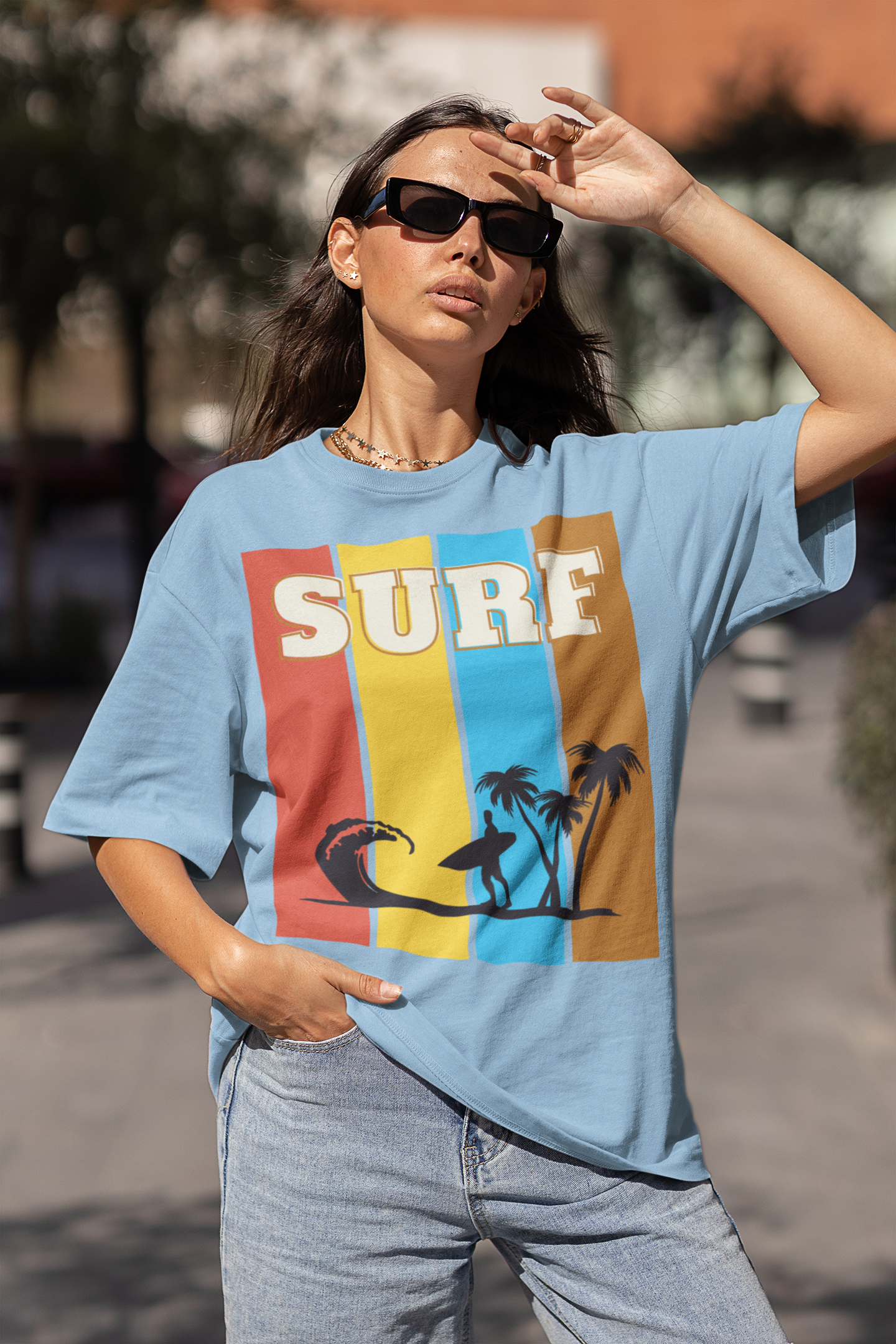 Surf is Life Palm Tree Edition Heavyweight Tee