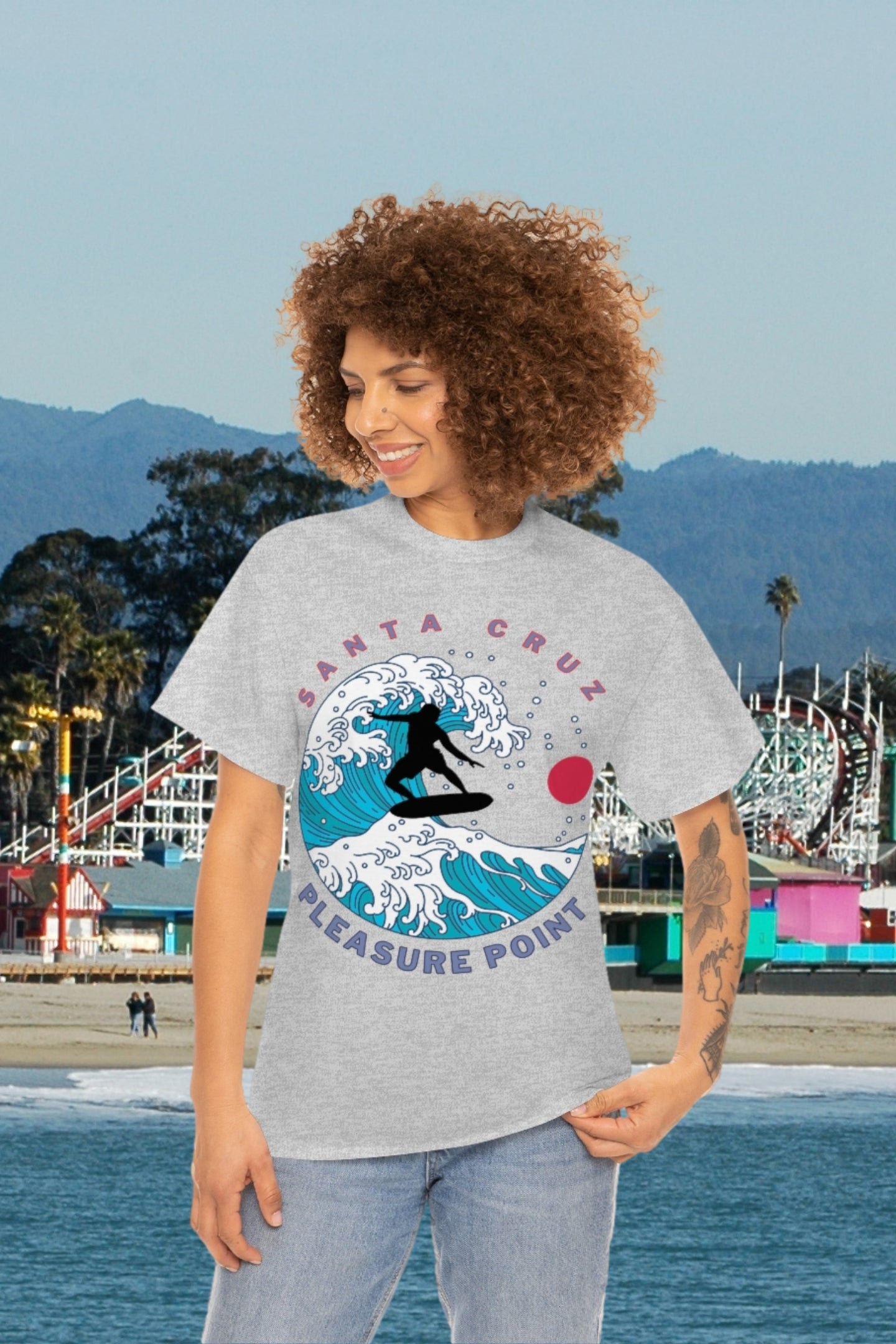 Surf Pleasure Point Santa Cruz Heavyweight Tee
