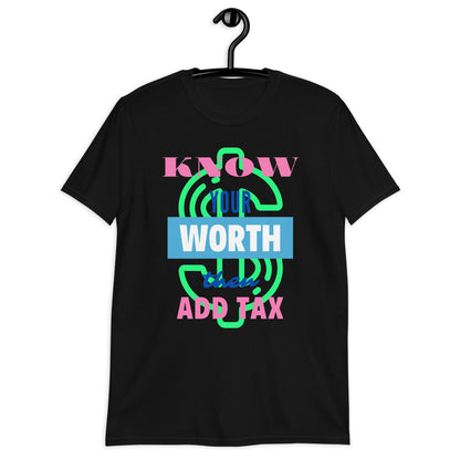 Know Your Worth Short Sleeve Unisex Softstyle Tee