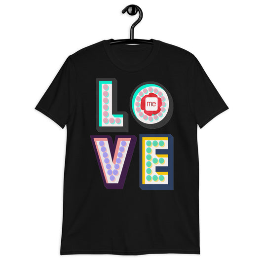 Love Me Do Neon Lights camiseta unisex de manga corta Softstyle