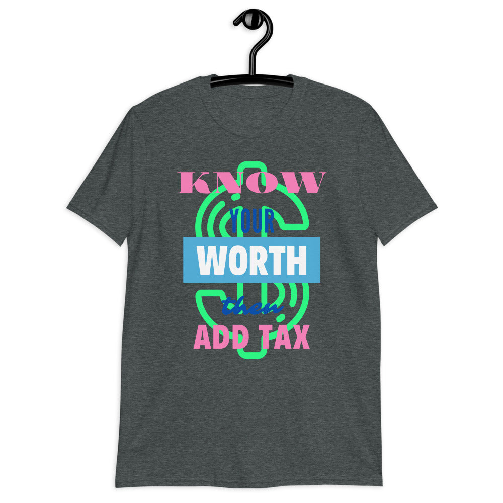 Know Your Worth Short Sleeve Unisex Softstyle Tee