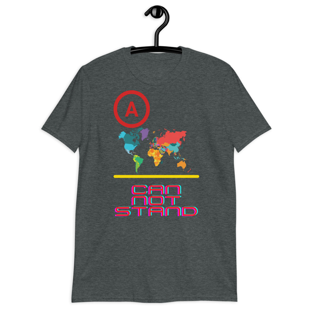 Un mundo dividido no puede soportar camiseta unisex de manga corta Softstyle