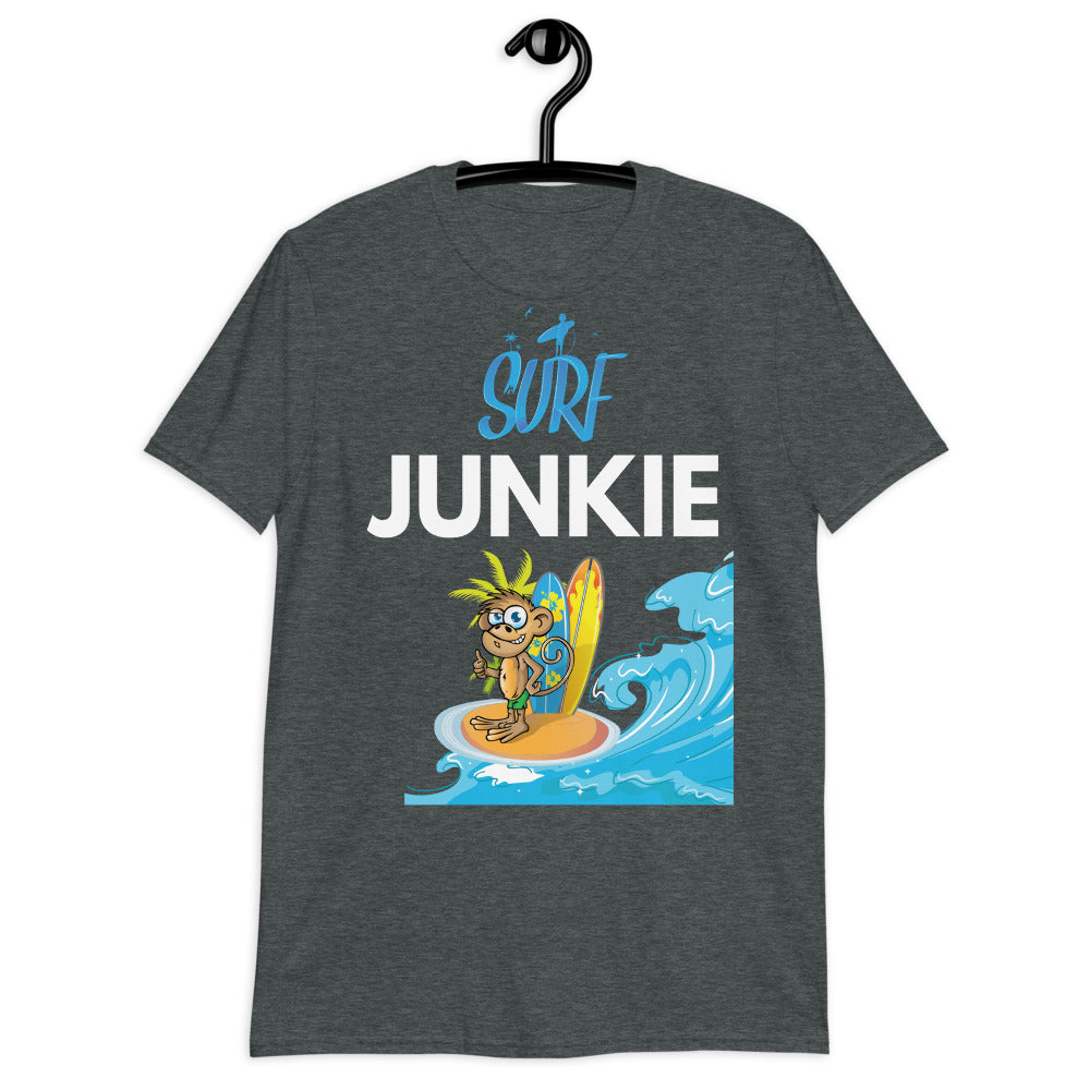 Surf Junkie Monkey Short Sleeve Unisex Softstyle Tee