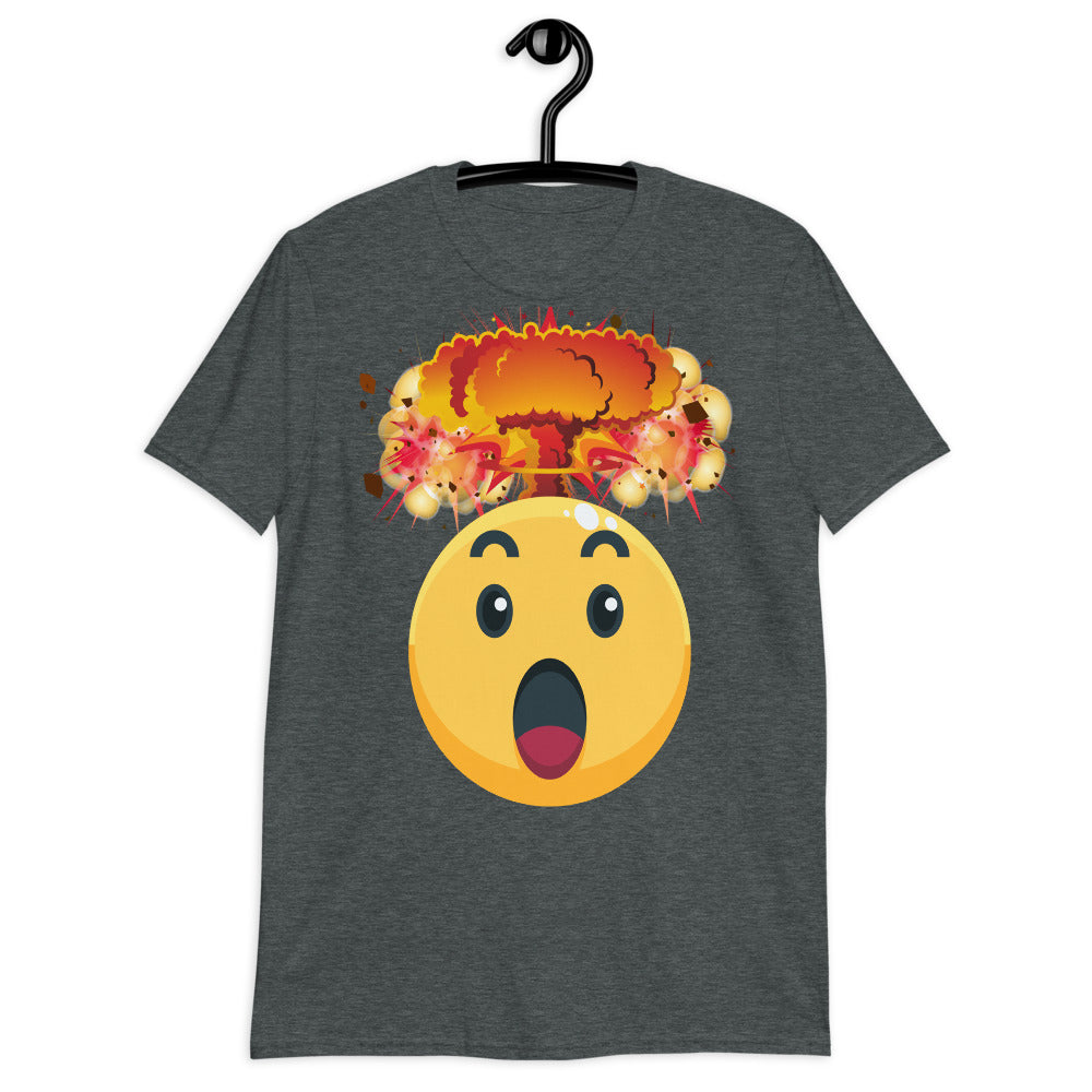 Atomic Mind Blown Emoji Short Sleeve Unisex Softstyle Tee