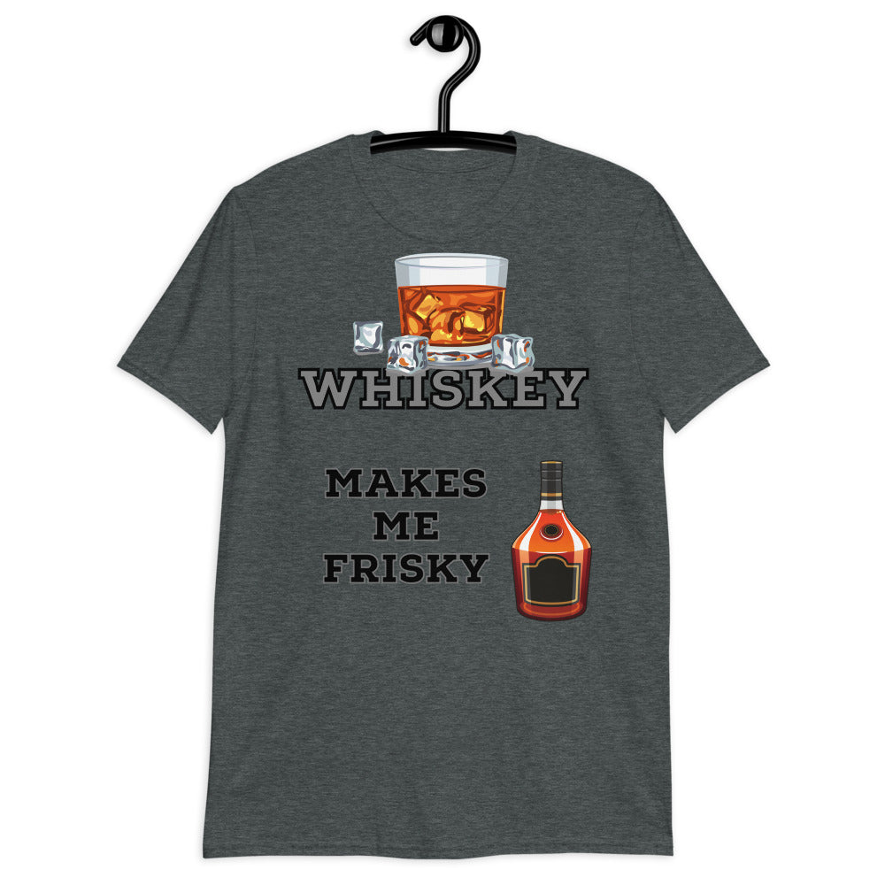 Whiskey Makes Me Frisky Short Sleeve Unisex Softstyle Tee