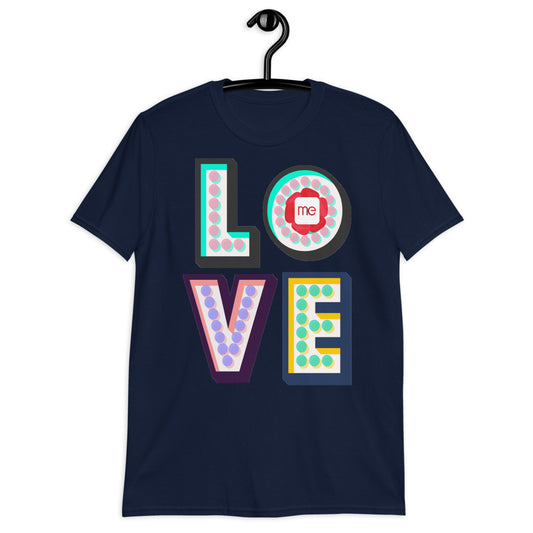 Love Me Do Neon Lights Short Sleeve Unisex Softstyle Tee