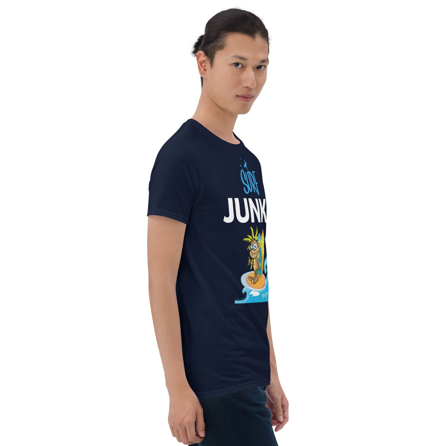 Surf Junkie Monkey Short Sleeve Unisex Softstyle Tee