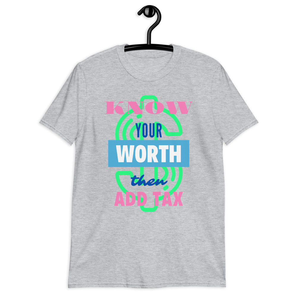 Know Your Worth Short Sleeve Unisex Softstyle Tee