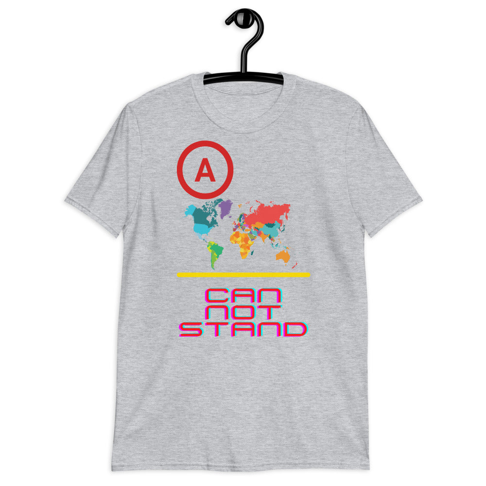 Un mundo dividido no puede soportar camiseta unisex de manga corta Softstyle