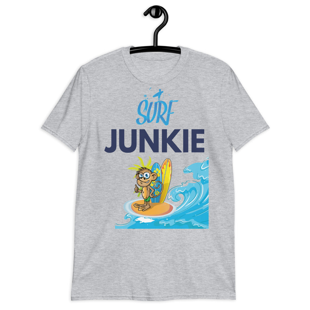 Surf Junkie Monkey Short Sleeve Unisex Softstyle Tee