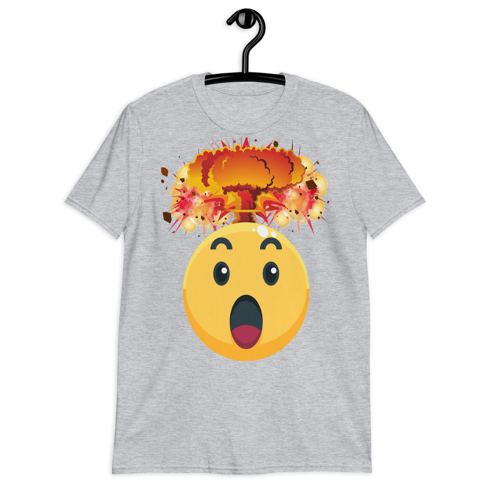 Atomic Mind Blown Emoji camiseta unisex de manga corta Softstyle