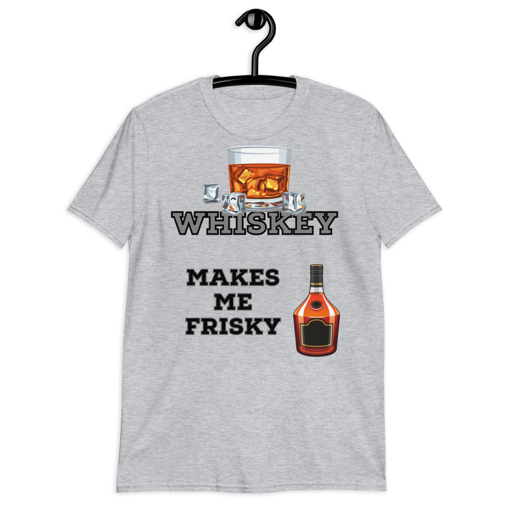 Whiskey Makes Me Frisky Short Sleeve Unisex Softstyle Tee