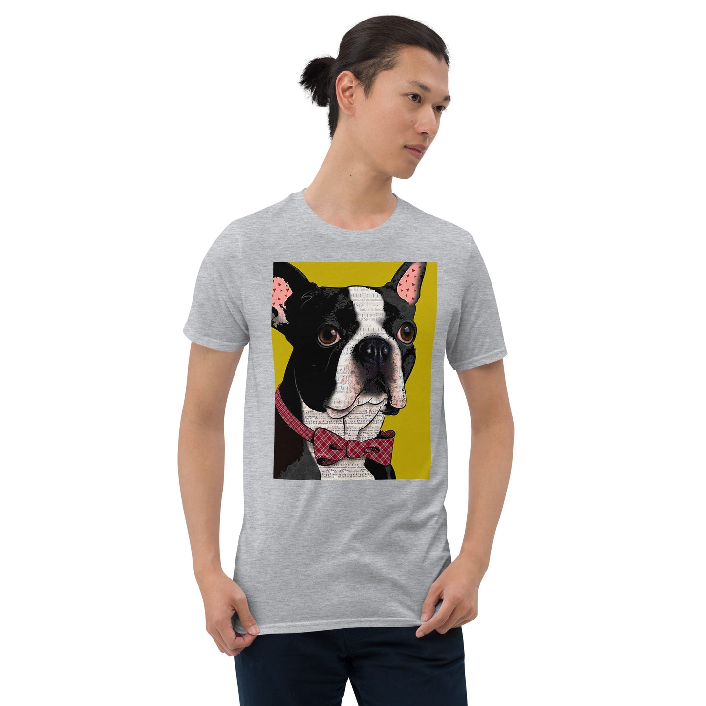 Profesor Bulldog Francés Pop Art Unisex Softstyle Camiseta