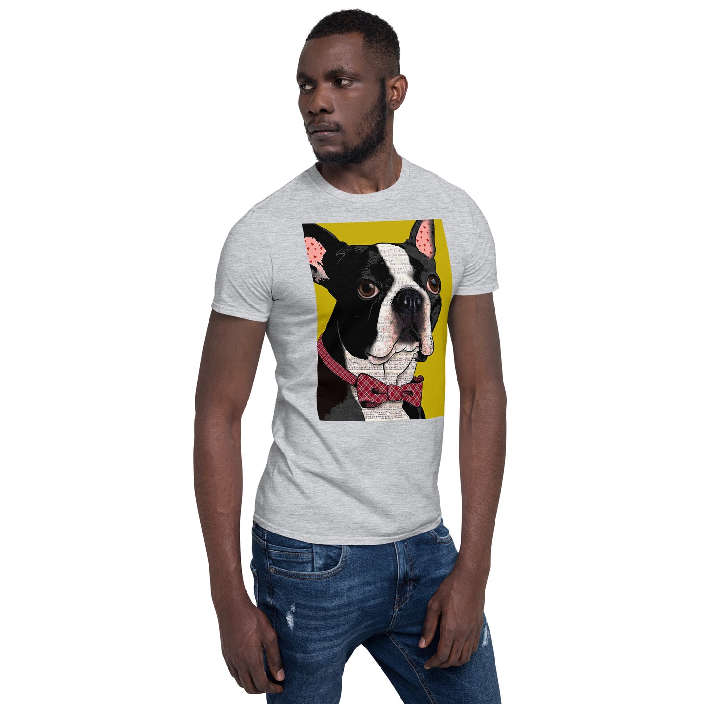 Professor French Bulldog Pop Art Unisex Softstyle Tee