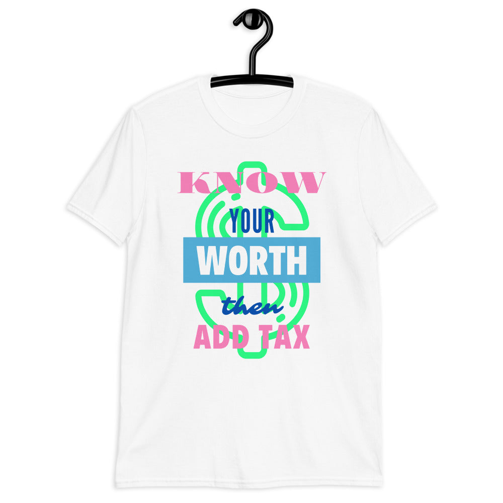 Know Your Worth Short Sleeve Unisex Softstyle Tee