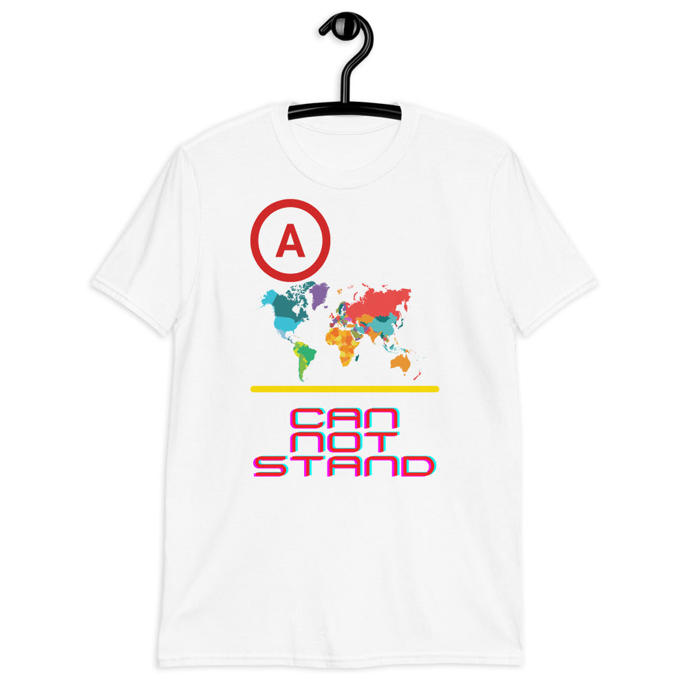 Un mundo dividido no puede soportar camiseta unisex de manga corta Softstyle