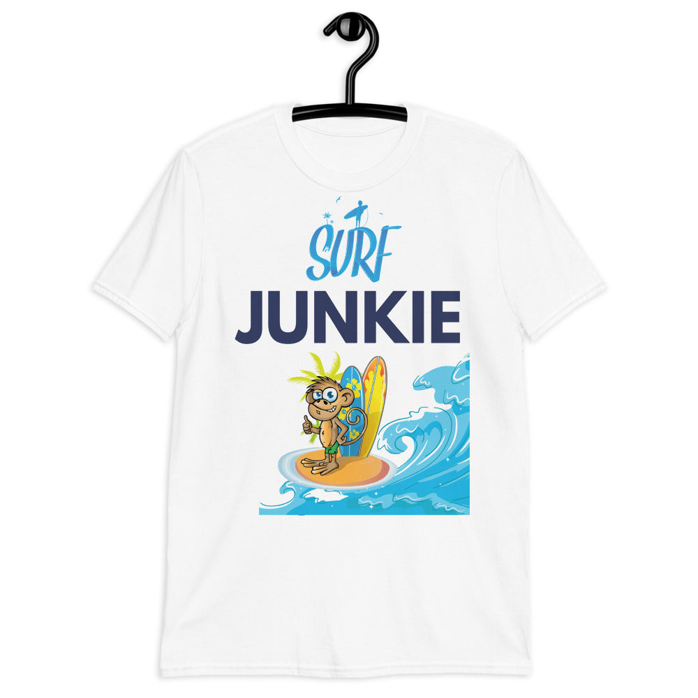 Surf Junkie Monkey Short Sleeve Unisex Softstyle Tee