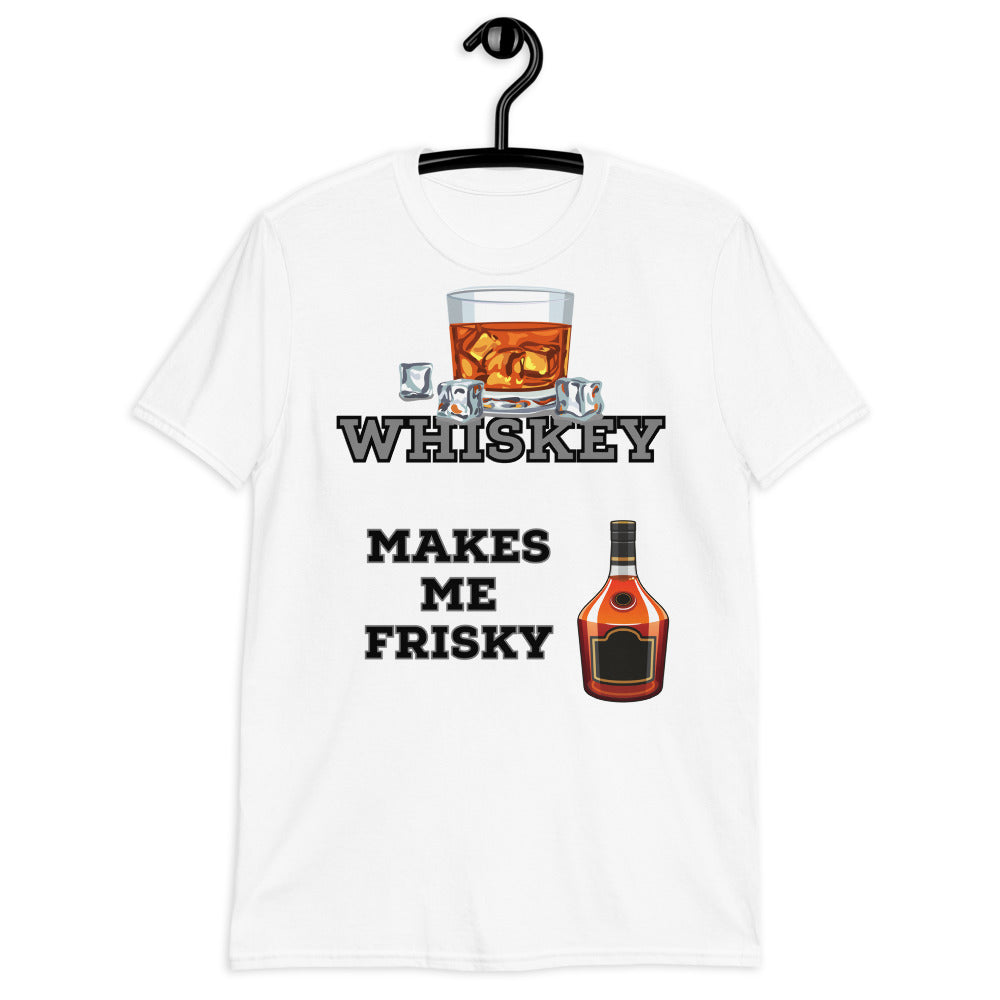 Whiskey Makes Me Frisky Short Sleeve Unisex Softstyle Tee