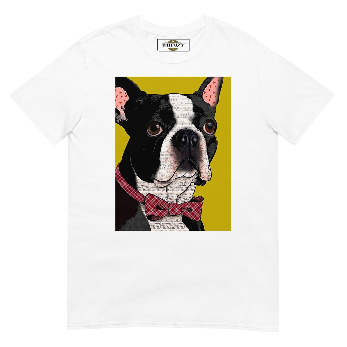 Professor French Bulldog Pop Art Unisex Softstyle Tee