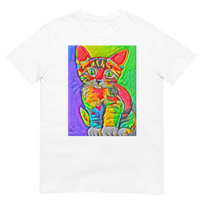 Rave Kitty Pop Art Unisex Softstyle Tee