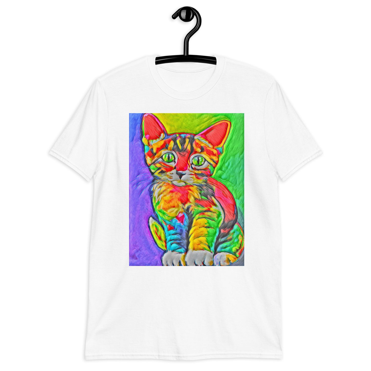 Rave Kitty Pop Art Camiseta unisex de estilo suave