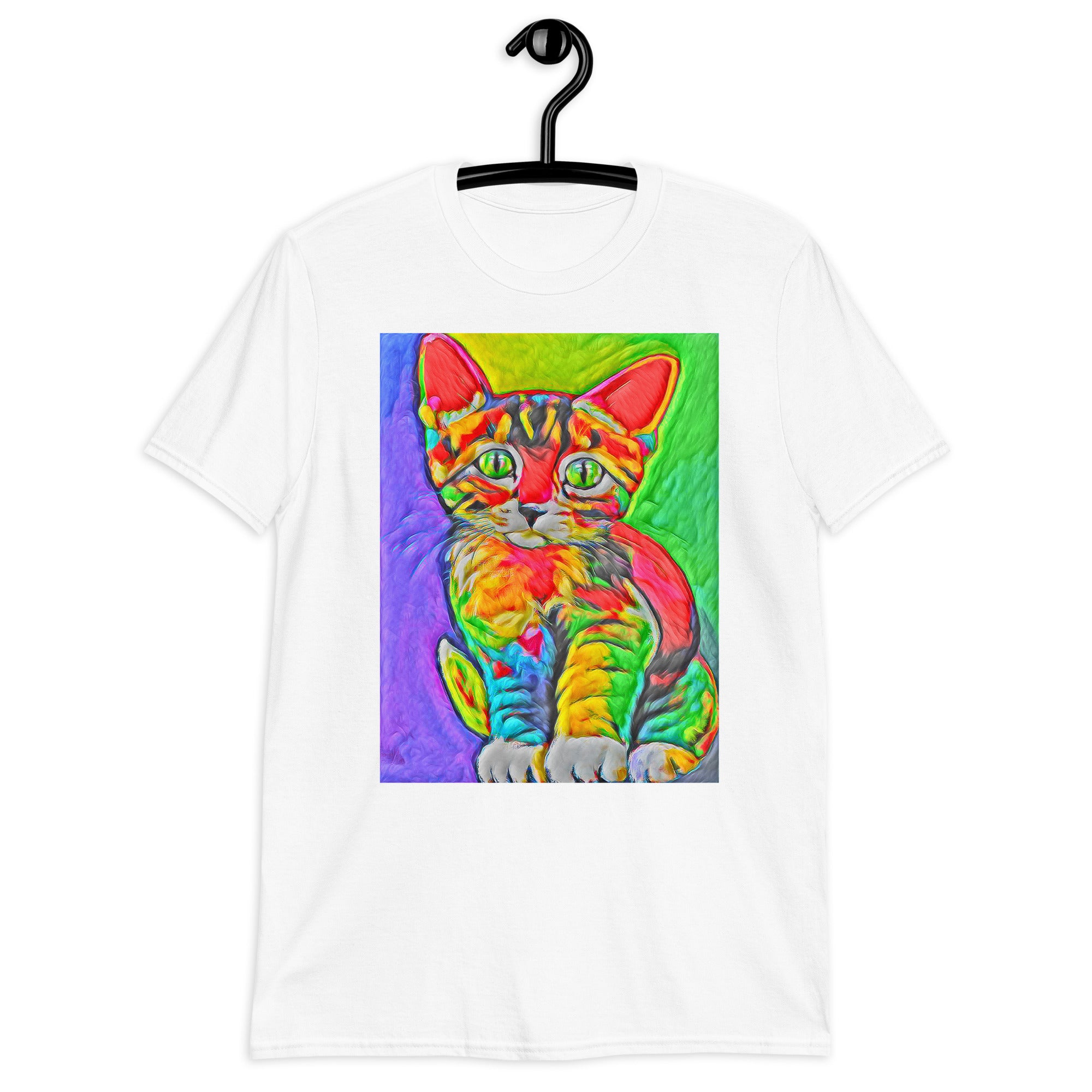 Rave Kitty Pop Art Camiseta unisex de estilo suave