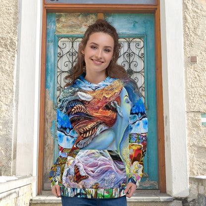 Vesuvia Graffiti Print Unisex Hoody