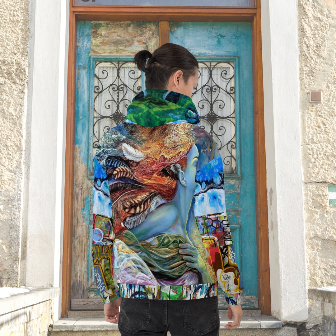 Vesuvia Graffiti Print Unisex Hoody