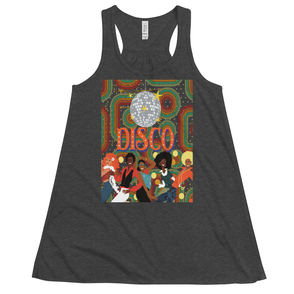 Camiseta sin mangas con espalda cruzada fluida Disco Fever