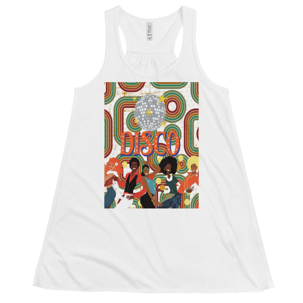 Disco Fever Flowy Racerback Tank