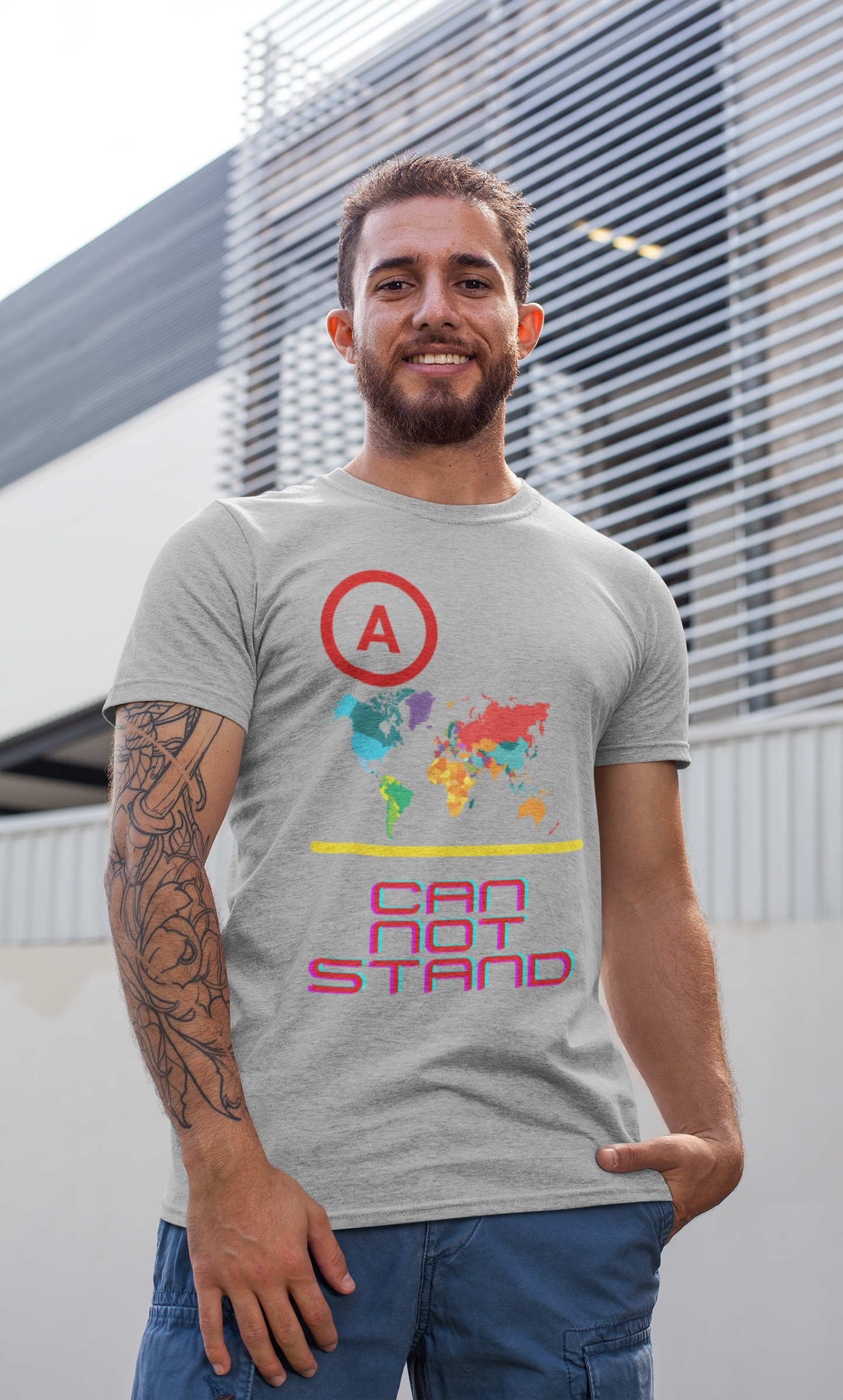 A World Divided Cannot Stand Short Sleeve Unisex Softstyle Tee